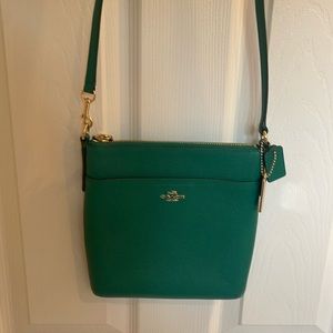 Coach crossbody Kelly Green bag